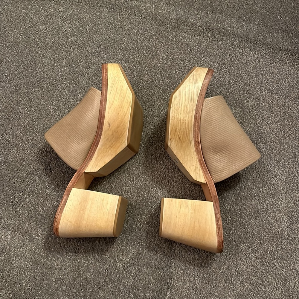 NWOT Rachel Comey Jibe Clog-leather platform slides/open toed mules - Picture 3 of 7